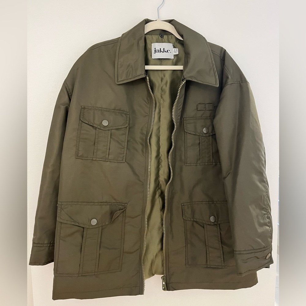 Jakke Green Cargo Jacket